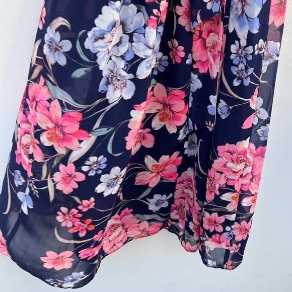 ELIZA J Obi Floral Print High/Low Dress Size 14 Petite - Picture 14 of 17